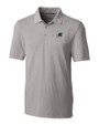 Tulane Green Wave Cutter & Buck Forge Stretch Mens Big and Tall Polo Polished Medium Gray Mannequin