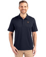 Virginia Cavaliers Cutter & Buck Forge Stretch Mens Big and Tall Polo Liberty Navy Front
