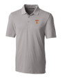 Tennessee Volunteers Cutter & Buck Forge Stretch Mens Big and Tall Polo Polished Medium Gray Mannequin