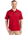 Iowa State Cyclones Cutter & Buck Forge Stretch Mens Big and Tall Polo Cardinal Red Front