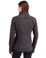 UOP Tigers Cutter & Buck Mainsail Sweater-Knit Womens Full Zip Jacket Charcoal Heather Back