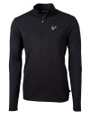 South Florida Bulls Cutter & Buck Virtue Eco Pique Recycled Quarter Zip Mens Big & Tall Pullover Black Mannequin