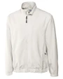 Cutter & Buck CB WindTec Astute Mens Big & Tall Full Zip Windshirt Blanca Front
