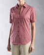 Cutter & Buck Womens Collegiate Check Woven Cardinal Red Front
