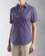 Cutter & Buck Womens Collegiate Check Woven College Purple Front