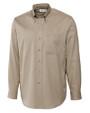 Cutter & Buck Long Sleeve Mens Big & Tall  Nailshead Woven Shirt Rope Front