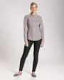 Cutter & Buck Long Sleeve Womens Epic Easy Care Gingham Shirt Bordeaux Front 5