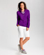 Cutter & Buck Long Sleeve Womens Jackie 3/4 Zip BLB PRO_HG 3