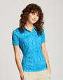 Cutter & Buck Short Sleeve Womens Allegra Printed Polo RIV_PRO_HG 1
