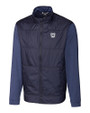Butler Bulldogs Cutter & Buck Stealth Hybrid Quilted Mens Full Zip Windbreaker Jacket LYN_MANN_HG 