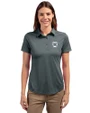 Butler Bulldogs Cutter & Buck Prospect Eco Textured Stretch Recycled Womens Short Sleeve Polo Elemental Grey Front