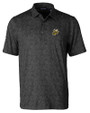 Baldwin Wallace Yellow Jackets Cutter & Buck Pike Constellation Print Stretch Mens Polo Black Mannequin