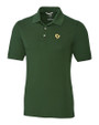 Cal Poly Mustangs Cutter & Buck Advantage Eco Tri-Blend Pique Mens Polo Hunter Green Mannequin
