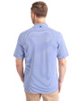 Embry-Riddle Eagles Cutter & Buck Virtue Eco Pique Stripe Recycled Mens Polo Chelan Blue Back