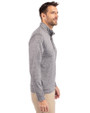 Northern Arizona Lumberjacks Cutter & Buck Stealth Heathered Quarter Zip Mens Pullover Elemental Grey Side