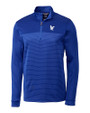 Embry-Riddle Eagles Cutter & Buck Traverse Stretch Eco Stripe Quarter Zip Mens Pullover Tour Blue Mannequin