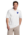 Embry-Riddle Eagles Cutter & Buck CB Drytec Genre Textured Solid Mens Big and Tall Polo White Front