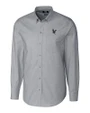 Embry-Riddle Eagles Cutter & Buck Stretch Oxford Mens Long Sleeve Dress Shirt Charcoal Mannequin