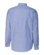 Tulsa Golden Hurricane Cutter & Buck Stretch Oxford Mens Long Sleeve Dress Shirt French Blue Mannequin Back