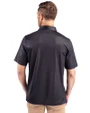 Tulsa Golden Hurricane Cutter & Buck Pike Double Dot Print Stretch Mens Polo Black Back