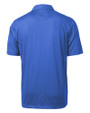 Embry-Riddle Eagles Cutter & Buck Pike Double Dot Print Stretch Mens Polo Chelan Blue Mannequin Back