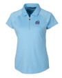 Old Dominion Monarchs College Vault - Cutter & Buck Forge Stretch Womens Short Sleeve Polo Atlas Light Blue Mannequin