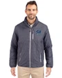 Old Dominion Monarchs College Vault - Cutter & Buck Rainier PrimaLoft® Mens Eco Insulated Full Zip Puffer Jacket Anthracite Melange Front