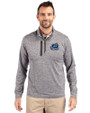 Old Dominion Monarchs College Vault - Cutter & Buck Stealth Heathered Quarter Zip Mens Pullover Elemental Grey Front