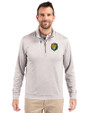 Southeastern Louisiana Lions Cutter & Buck Stealth Heathered Quarter Zip Mens Pullover Polished Medium Gray Front