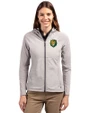 Southeastern Louisiana Lions Cutter & Buck Adapt Eco Knit Hybrid Recycled Womens Full Zip Jacket Polished Medium Gray Front
