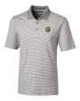 Southeastern Louisiana Lions Cutter & Buck Forge Tonal Stripe Stretch Mens Big and Tall Polo Polished Medium Gray Mannequin