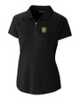 Southeastern Louisiana Lions Cutter & Buck Forge Stretch Womens Short Sleeve Polo Black Mannequin