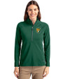 Southeastern Louisiana Lions Cutter & Buck Adapt Eco Knit Stretch Recycled Womens Half Zip Pullover Hunter Green Front