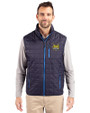 Quinnipiac Bobcats Cutter & Buck Rainier PrimaLoft® Mens Eco Insulated Full Zip Puffer Vest Dark Navy Front