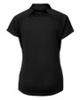 Texas State Bobcats Cutter & Buck Forge Stretch Womens Short Sleeve Polo Black Mannequin Back