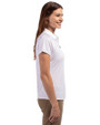 Texas State Bobcats Cutter & Buck Forge Stretch Womens Short Sleeve Polo White Side