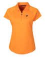 Texas Rio Grande Valley Vaqueros Cutter & Buck Forge Stretch Womens Short Sleeve Polo Orange Burst Mannequin