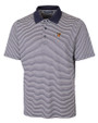 Texas Rio Grande Valley Vaqueros Cutter & Buck Forge Tonal Stripe Stretch Mens Big and Tall Polo Liberty Navy Mannequin
