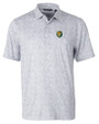Southeastern Louisiana Lions Cutter & Buck Pike Constellation Print Stretch Mens Polo Polished Medium Gray Mannequin