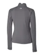 Texas Rio Grande Valley Vaqueros Cutter & Buck Traverse Stretch Eco Quarter Zip Womens Pullover Elemental Grey Mannequin Back