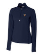 Texas Rio Grande Valley Vaqueros Cutter & Buck Traverse Stretch Eco Quarter Zip Womens Pullover Liberty Navy Mannequin