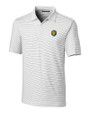 Southeastern Louisiana Lions Cutter & Buck Forge Pencil Stripe Stretch Mens Polo White Mannequin