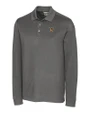 Texas Rio Grande Valley Vaqueros Cutter & Buck Advantage Eco Tri-Blend Pique Mens Big and Tall Long Sleeve Polo Elemental Grey Mannequin