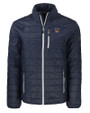 Texas Rio Grande Valley Vaqueros Cutter & Buck Rainier PrimaLoft® Mens Eco Insulated Full Zip Puffer Jacket Dark Navy/Silver Mannequin