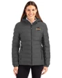 Tulsa Golden Hurricane Cutter & Buck Mission Ridge Repreve® Eco Insulated Womens Puffer Jacket Elemental Grey Front