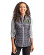 Southeastern Louisiana Lions Cutter & Buck Rainier PrimaLoft® Womens Eco Insulated Full Zip Printed Puffer Vest Black Front