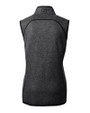 Texas Rio Grande Valley Vaqueros Cutter & Buck Mainsail Sweater Knit Womens Full Zip Vest Charcoal Heather Mannequin Back