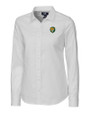 Southeastern Louisiana Lions Cutter & Buck Stretch Oxford Womens Long Sleeve Dress Shirt White Mannequin