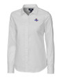 Tulsa Golden Hurricane Cutter & Buck Stretch Oxford Womens Long Sleeve Dress Shirt White Mannequin