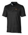 Texas State Bobcats Cutter & Buck Pike Micro Floral Print Stretch Mens Polo Black Mannequin